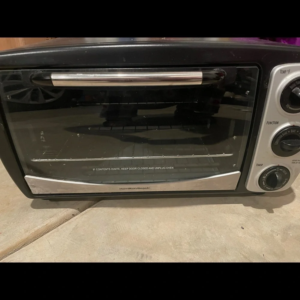 Hamilton beach Food Toaster conventional heater please read